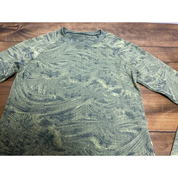 Lululemon Rest Less Pullover Smoked Spruce / Wasabi Long Sleeve - Picture 3 of 10